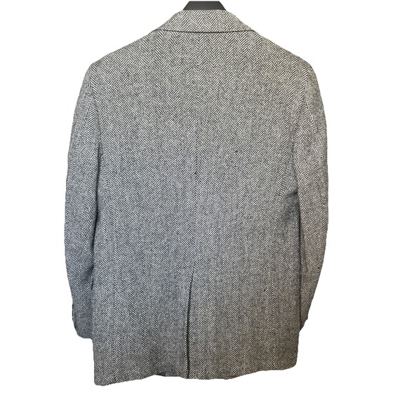 VTG Anderson Little‎ 2 Knot Button Suit Jacket Blazer Herringbone Tweed Wool - Picture 9 of 12
